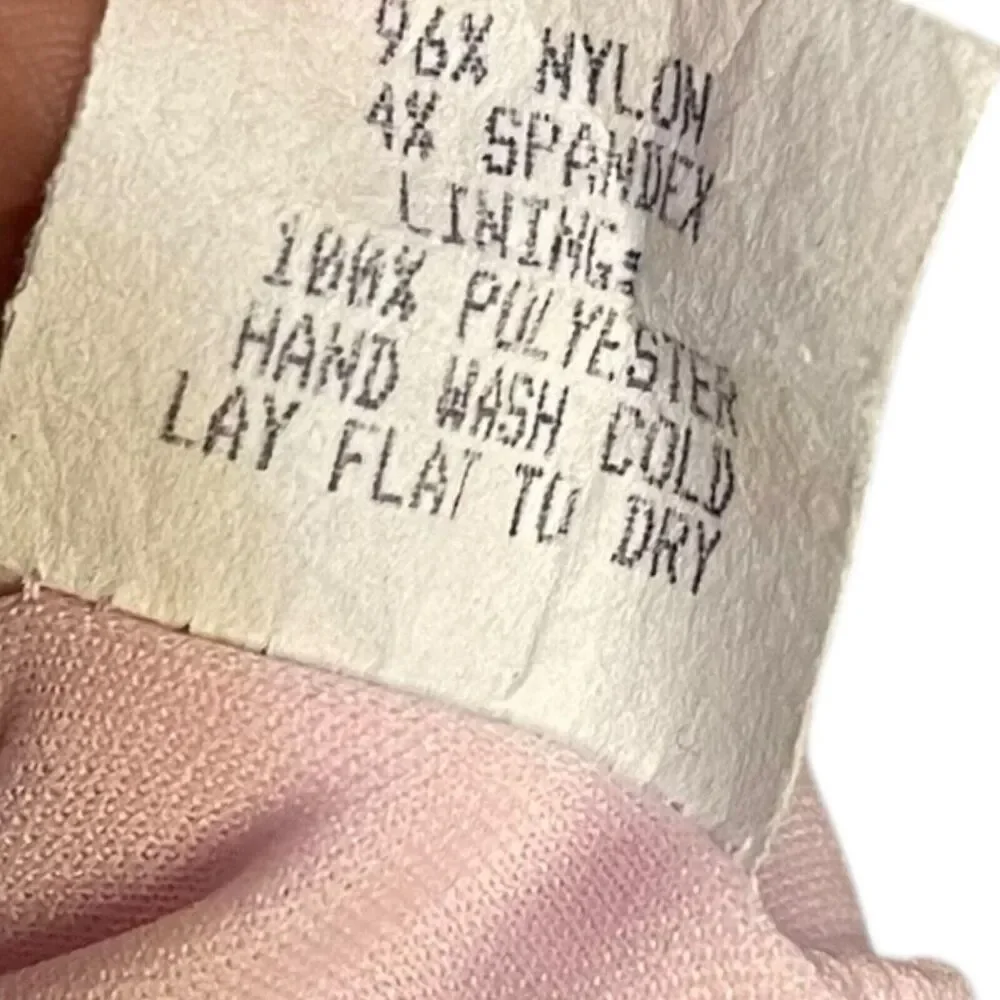 HeartSoul Tank Top Women's Medium Pink Floral Lace VTG Casual Lined Barbiecore